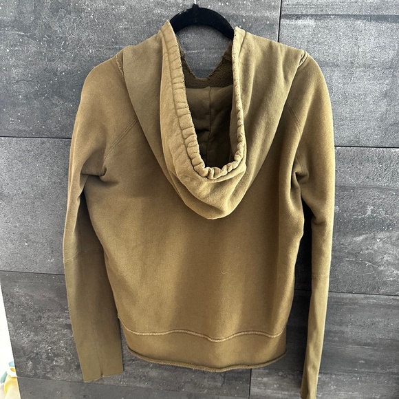 Nili Lotan Janie Hoodie Sweatshirt in Original Army Green Color Size S - Picture 7 of 10